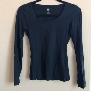 H&M BLACK LONG SLEEVE
